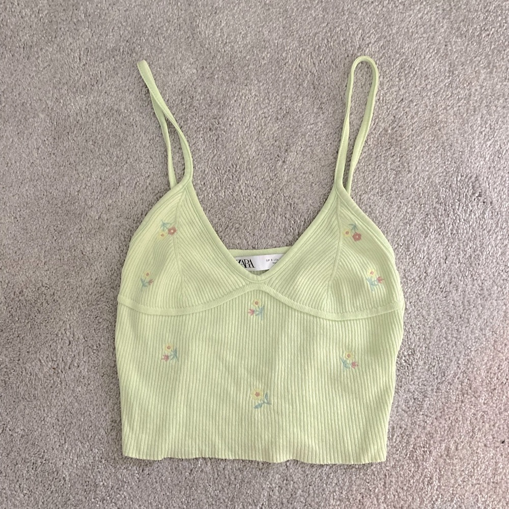 Zara summer floral tank top!